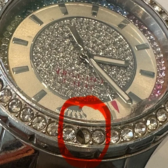 Juicy Couture Silver Watch with Rainbow Accents - Picture 10 of 10